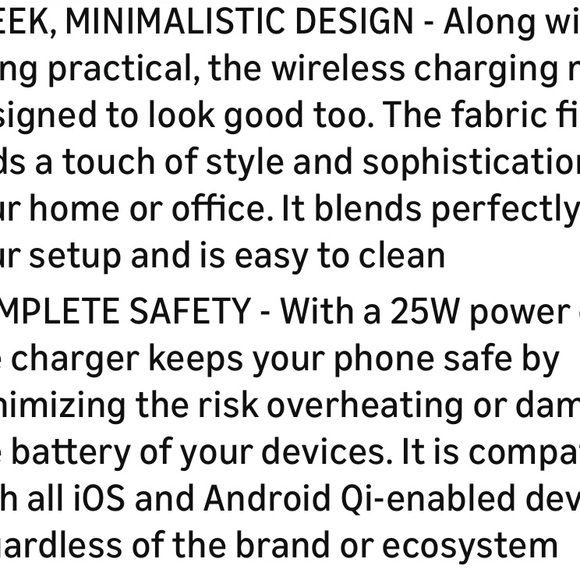 mophie Black Wireless Charging Pad for Multiple DevicesGreat Christmas Gift - Picture 7 of 9